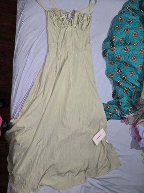 Light Sage Slip Dress with Adjustable Straps